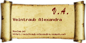 Veintraub Alexandra névjegykártya